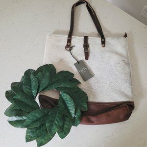 NWT Myra Trax Tote Nashville Texas Leather & Cowhide